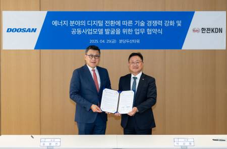 두산에너빌리티, 한전KDN과 ‘에너지 분야 디지털 전환’ 추진해 경쟁력 강화